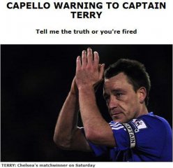 卡佩羅警告偷腥特里 講出實情或者自覺摘下袖標