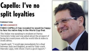 卡佩羅:南非世界杯愿英意決賽PK 未來或赴西執教