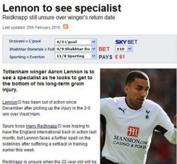 熱刺邊鋒復出時間難定 為治頑疾將求助國外專家