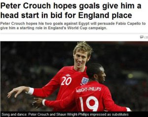 克勞奇期望用進(jìn)球打動(dòng)卡佩羅 欲在南非擔(dān)任首發(fā)