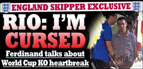 費迪南德哀嘆無緣世界杯：肯定有人在詛咒我！