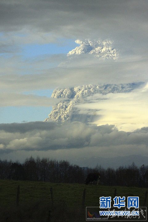 智利普耶韋火山噴發 濃煙、火山灰殃及鄰國
