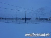 青海省達日縣元月2日降雪不是很大 最多積雪8cm有利