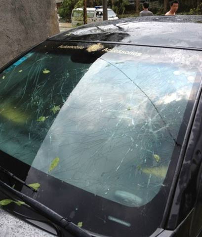 廣東強降水持續  韶關遭遇冰雹損失嚴重