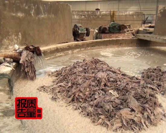 央視調(diào)查發(fā)現(xiàn)廠商用皮革下腳料造藥用膠囊(圖)