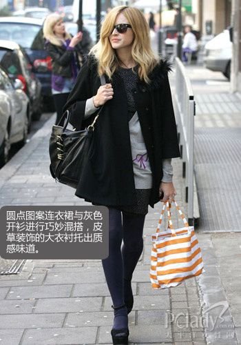 搭配風尚：外套+連衣裙 演繹初春多變風格搭配