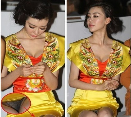 鞏新亮低胸大泄春光