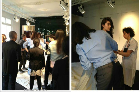 范冰冰巴黎t臺壓軸走秀