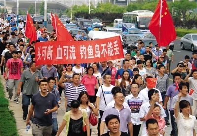 山東威海抗議日本