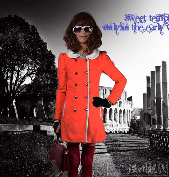 72歲外公客串女裝模特