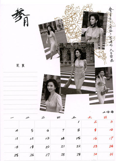 林志玲2013年月歷