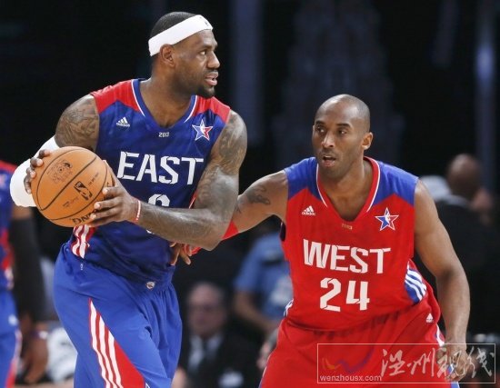 科比蓋帽詹姆斯照片