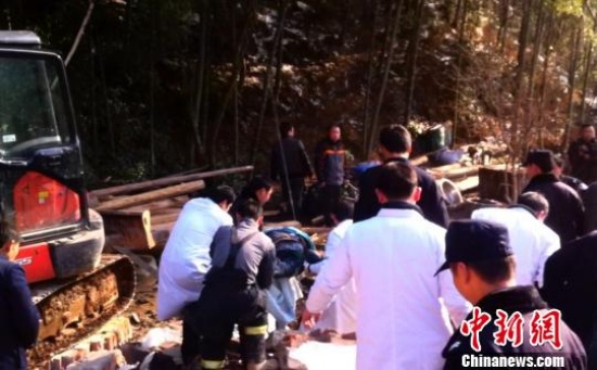 安徽宣城廣德縣山體滑坡