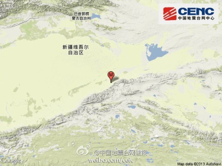 新疆若羌縣發(fā)生4.6級地震