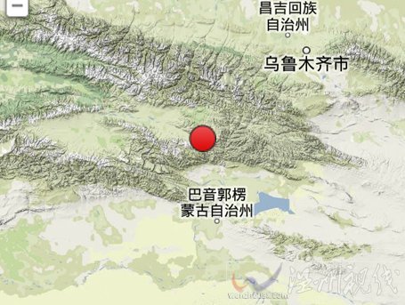 新疆和靜縣2013年5月25日地震
