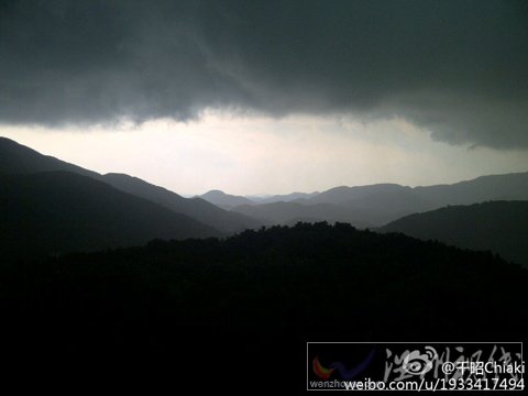 廣東天空已是烏云一片