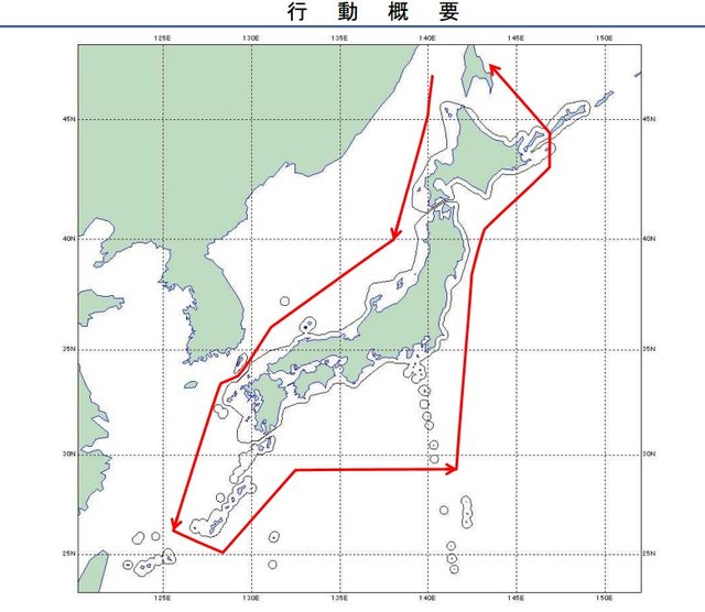 俄羅斯戰機繞飛日本一周