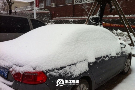 浙江下雪了,2013年冬季浙江湖州安吉第一場(chǎng)雪