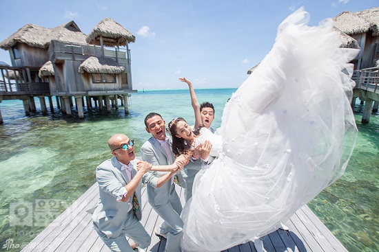 佟麗婭陳思成婚禮在大溪地舉行 一開(kāi)始就奔著結(jié)婚去