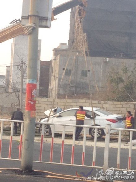 東海鎮龍頭村路口車禍現場