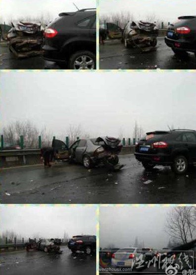 武漢高速車禍現場圖片