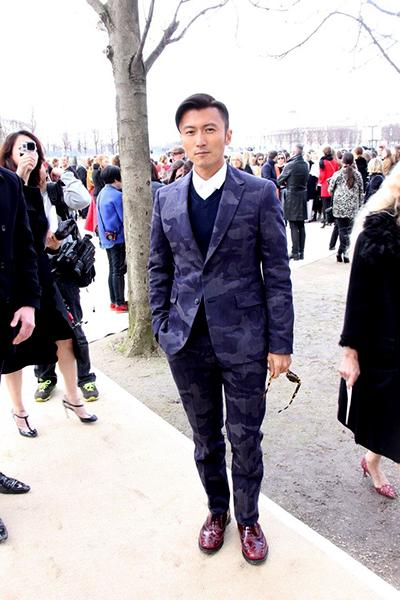 謝霆鋒巴黎看秀