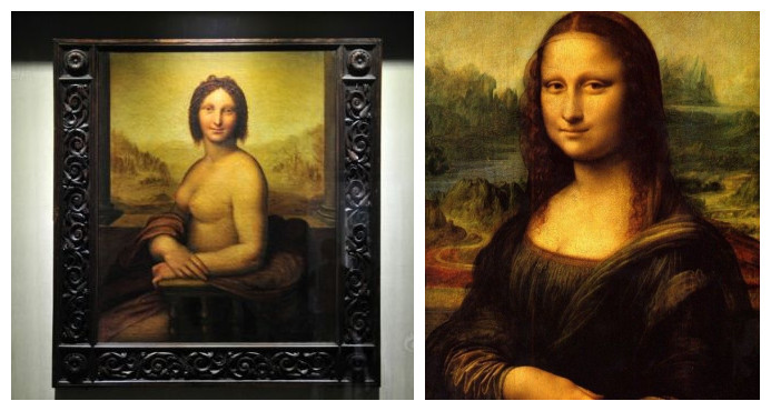《半裸的蒙娜麗莎》展出