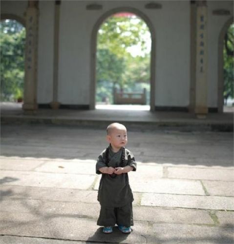西禪寺小和尚是個萌娃 小和尚只有1歲多