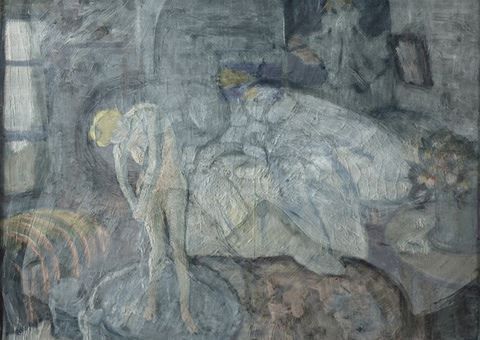 畢加索作品現畫中畫 女子沐浴圖中有男子肖像