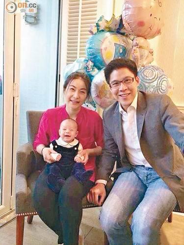 郭晶晶霍啟剛帶兒子過父親節