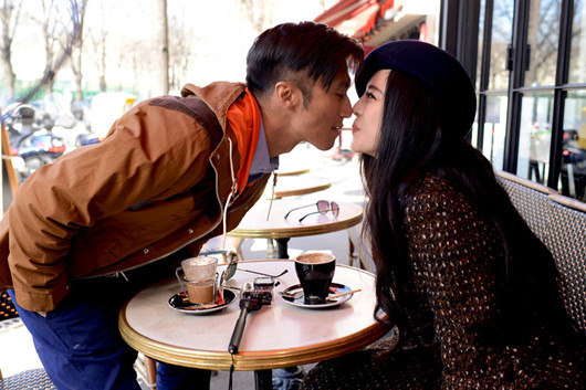 范冰冰謝霆鋒親吻照