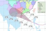 2014臺風威馬遜或將在湛江至茂名沿海登陸