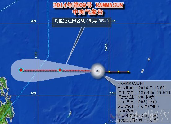 威馬遜臺風路徑