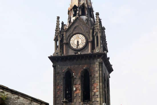 寧波老外灘教堂火災