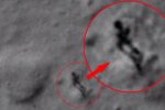 月球衛(wèi)星照片現(xiàn)人影 懷疑是外星人