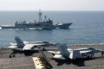 美國航母兩戰(zhàn)機(jī)相撞 戰(zhàn)機(jī)墜毀一人失蹤