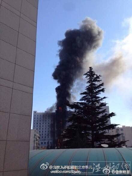 朝陽區大廈失火
