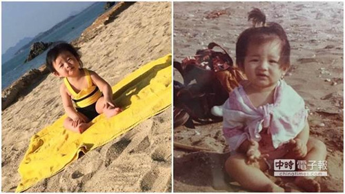 臺灣女藝人徐熙媛大S童年照