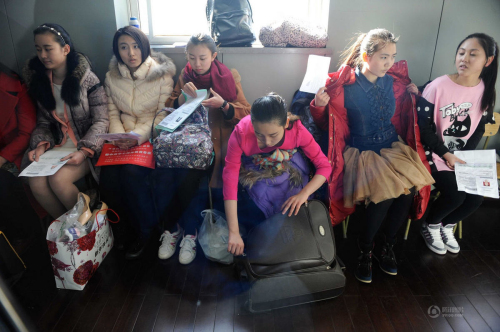 中戲藝考生面試現場