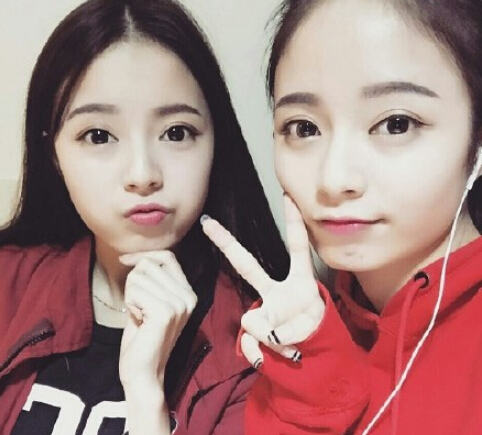 四川雙胞胎姐妹花走紅