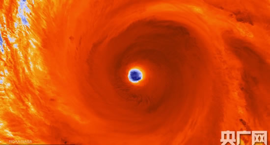 超強臺風美莎克衛星云圖