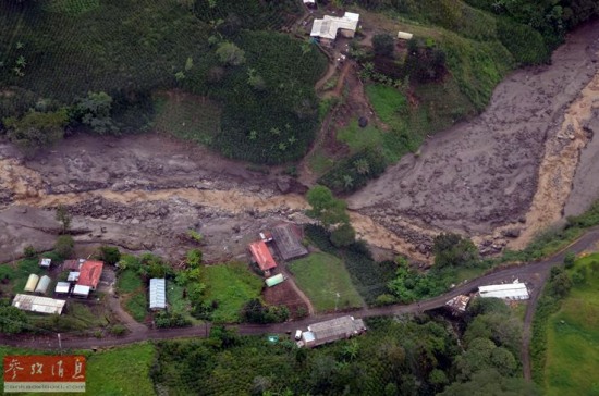 哥倫比亞山體滑坡泥石流