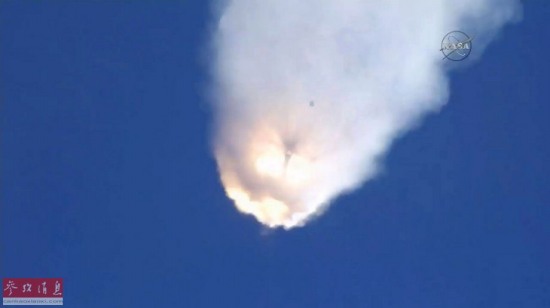 美國獵鷹九號運載火箭爆炸