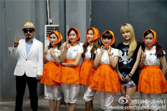 陳梓童和好多韓國明星合作過