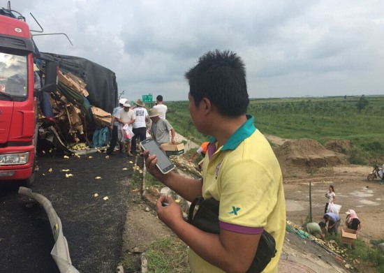 山東濱州哄搶小雞