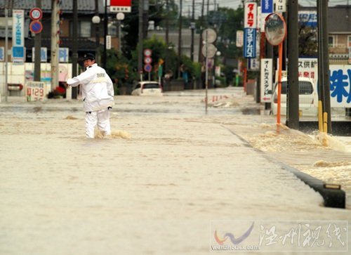 日本東京持續特大暴雨天氣