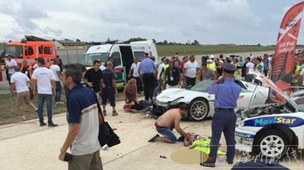 富豪開超跑失控撞向人群