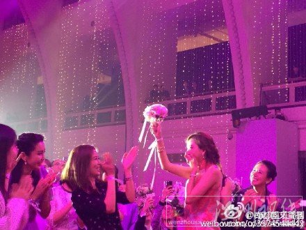 林志玲搶到捧花