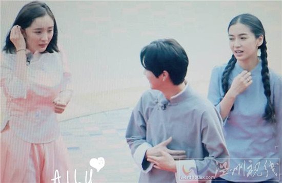 楊冪錄跑男的民國服裝造型