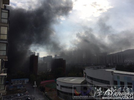 大連市區(qū)幸福一家小區(qū)發(fā)生火災(zāi)